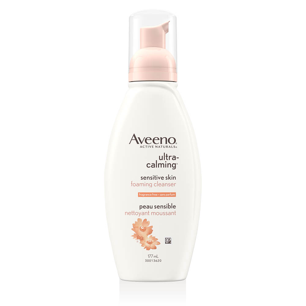 AVEENO® Ultra-calming Sensitive Skin Foaming Cleanser, 177ml pump bottle