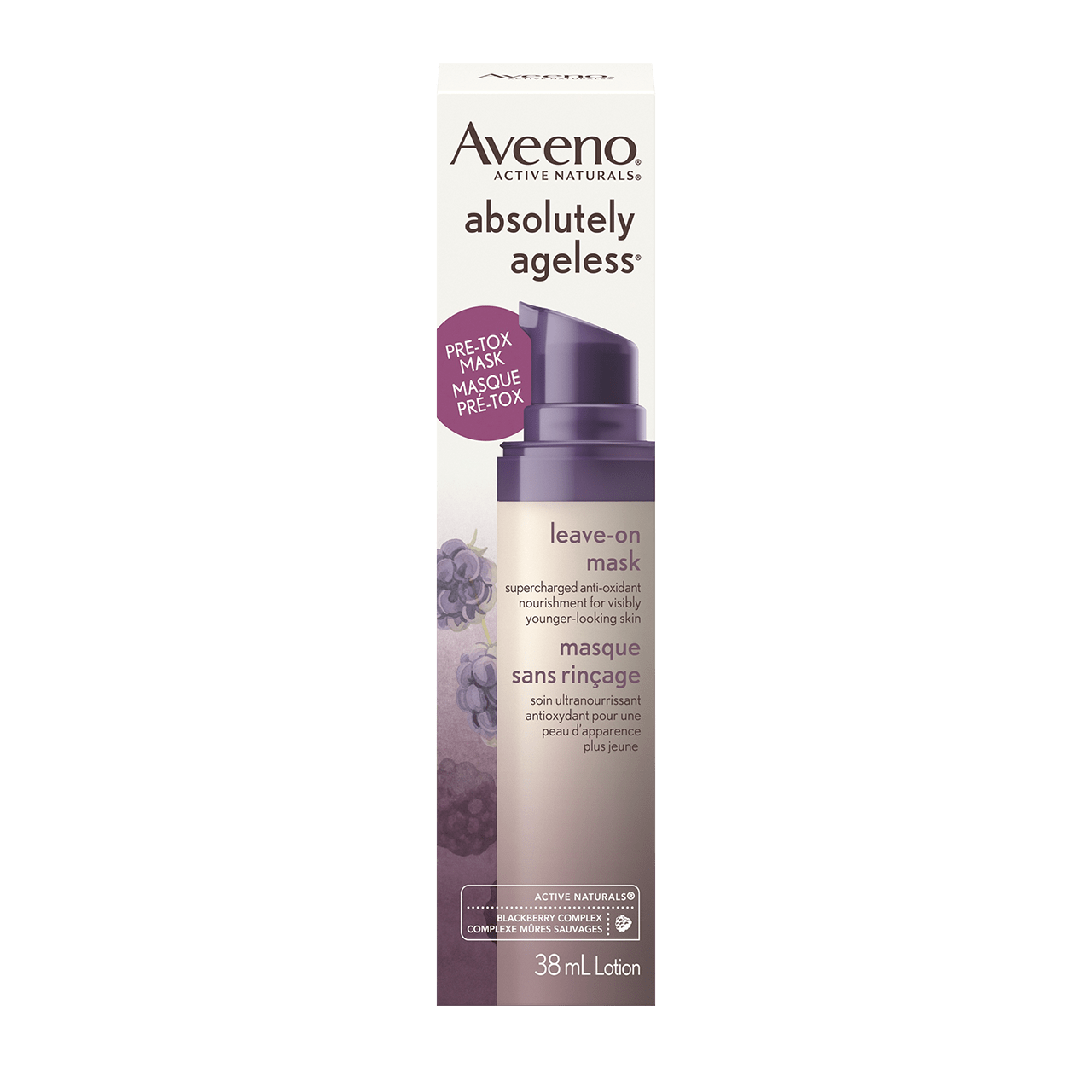 AVEENO® Absolutely Ageless Leave-on Mask Package, 38ml lotion