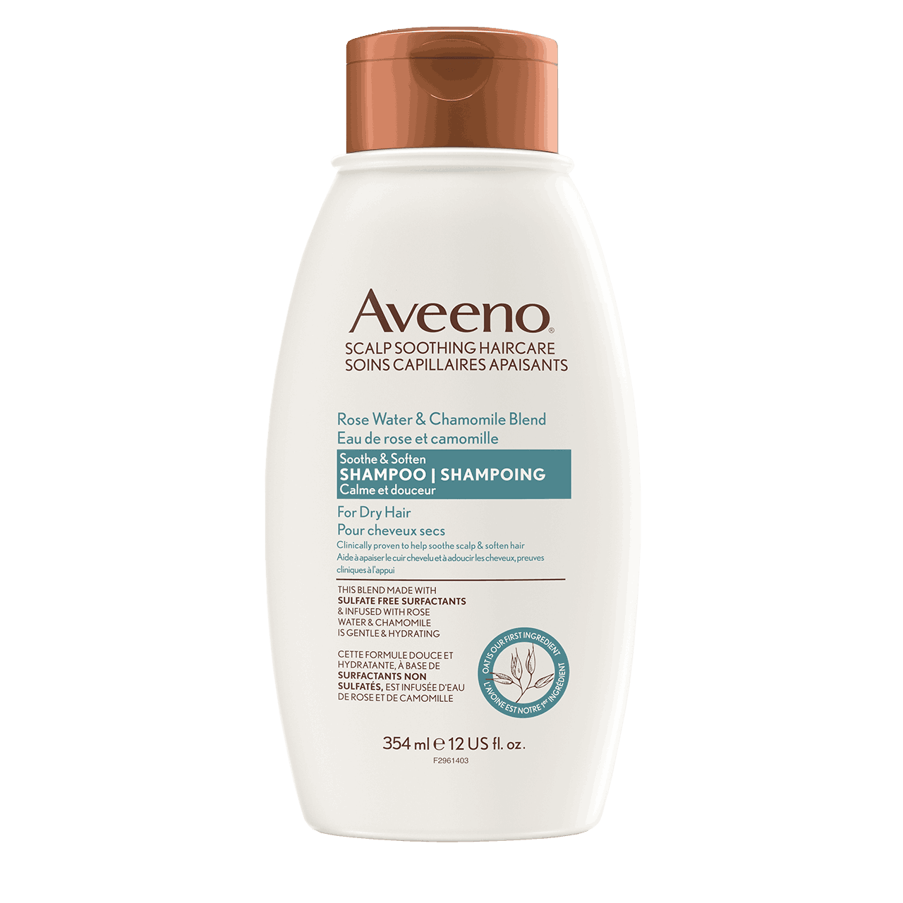 AVEENO® Rose Water & Chamomile Blend Shampoo, 354ml bottle