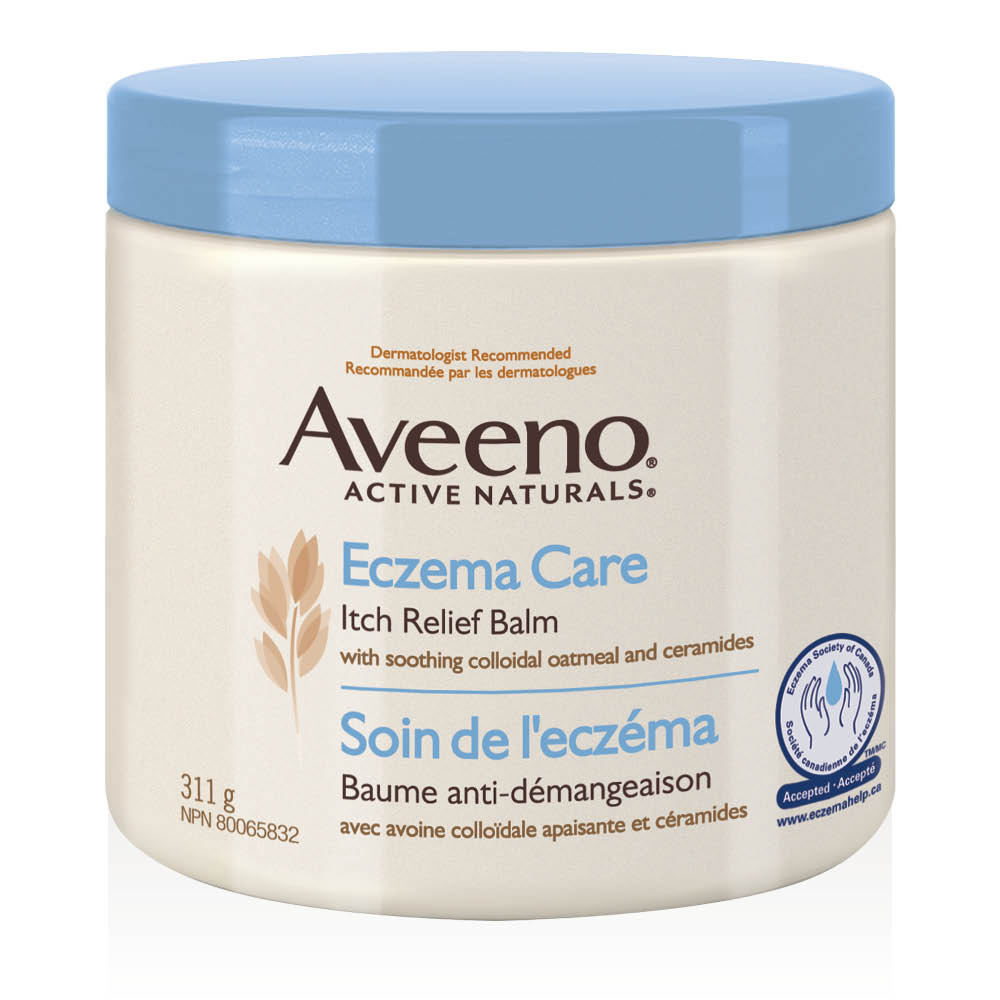 AVEENO® Eczema Care Itch Relief Balm with Soothing Collodial Oatmeal and Ceramides, 311g jar