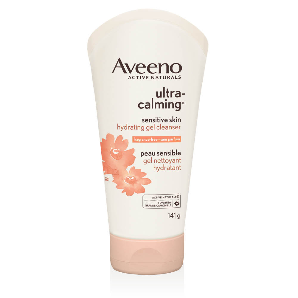 AVEENO® Ultra-calming Sensitive Skin Hydrating Gel Cleanser, 141 g squeeze tube