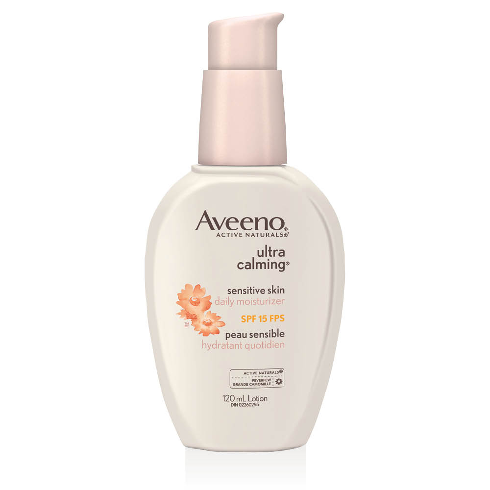 aveeno ultra calming spf 15 daily moisturizer for face pump