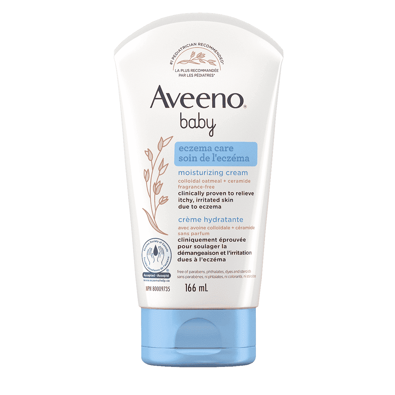 AVEENO® BABY Eczema Care Moisturizing Cream with Colloidal Oatmeal + Ceramide, 166ml tube