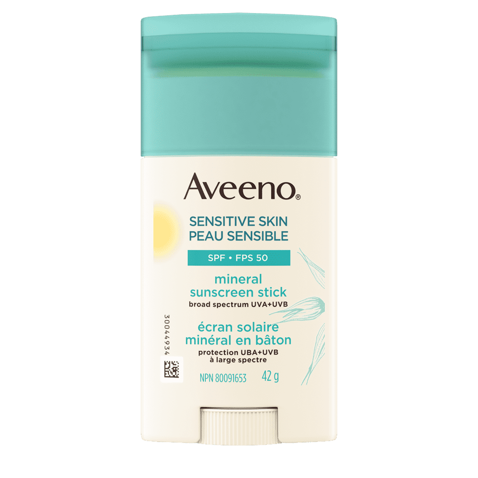 Aveeno's Sunscreen Stick with SPF 50 for Sensitive Skin