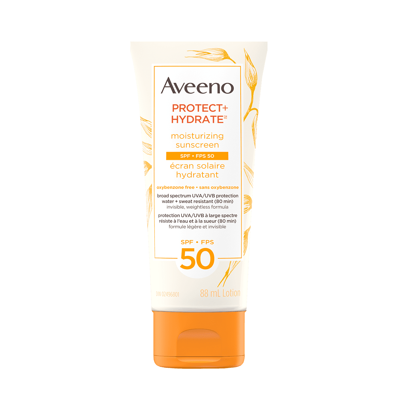 AVEENO® PROTECT + HYDRATE Face &amp; Body Sunscreen SPF 50, 88ml tube