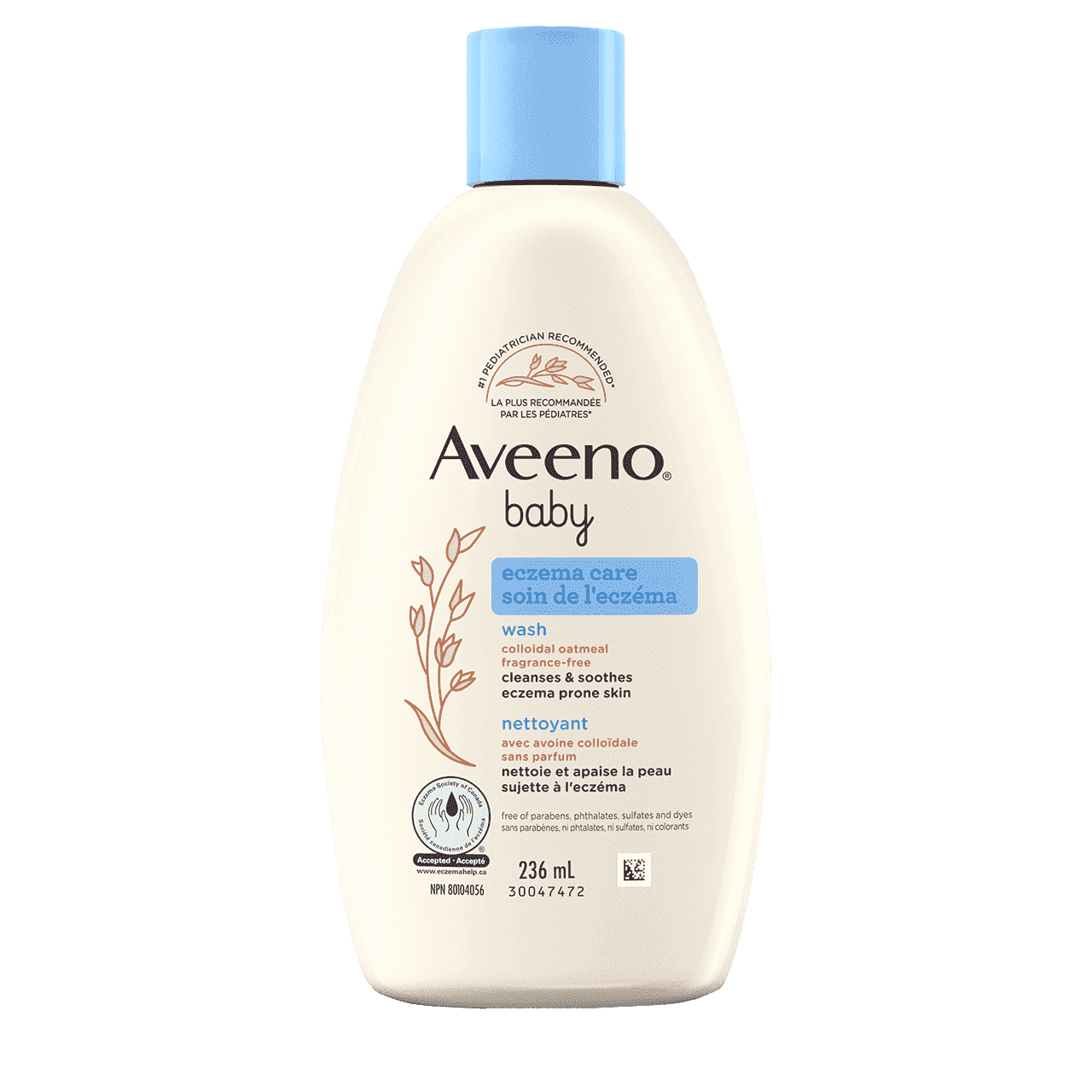 236ml bottle of Aveeno  Baby Eczema Care Wash