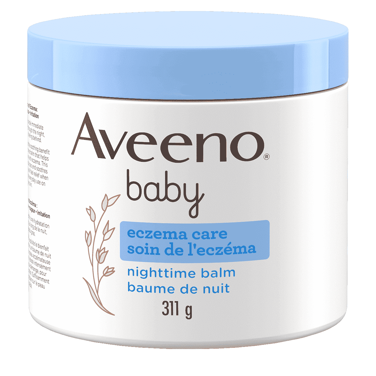 311g tub of Aveeno Baby Eczema Care Nighttime Balm image 1