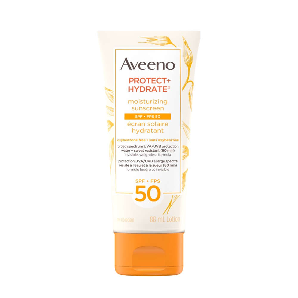 AVEENO® PROTECT + HYDRATE Face & Body Sunscreen SPF 50, 88ml tube