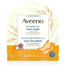 Emballage du masque réparateur pour les pieds Aveeno