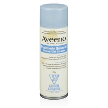 Contenant du gel à raser Aveeno positively smooth